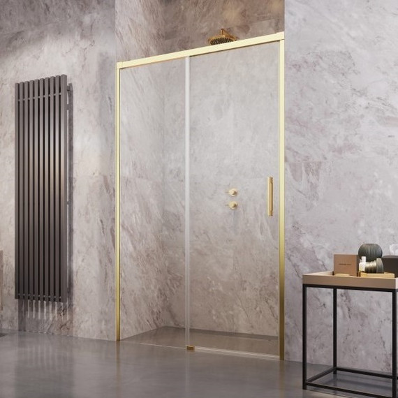 Душевая дверь Radaway Idea Gold DWJ 130 см 387017-09-01L, золото/прозрачное фото 