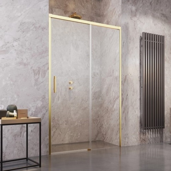 Душевая дверь Radaway Idea Gold DWJ 160 см 387020-09-01R, золото/прозрачное фото 