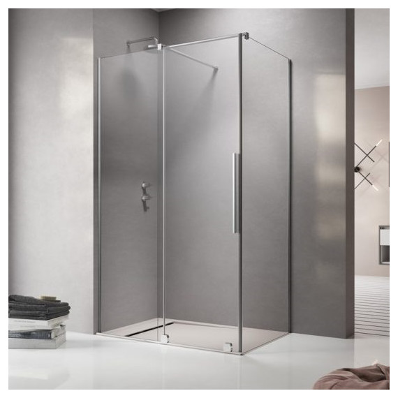 Душевое ограждение Radaway Furo KDJ 120х90 см L (стекло 8 мм), хром/прозрачное фото 