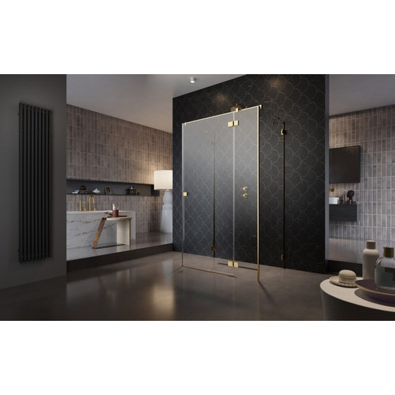 Душевое ограждение Radaway Essenza Pro Gold KDJ+S 110х100 см R, золото/прозрачное фото 2