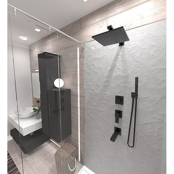 Переключатель потоков на три потребителя Paini Dax-R 84PZ471, черный - 2 Переключатель потоков на три потребителя Paini Dax-R 84PZ471, черный фото 2