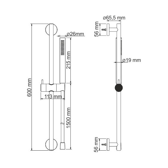 Душевой гарнитур WasserKraft A142 фото 6
