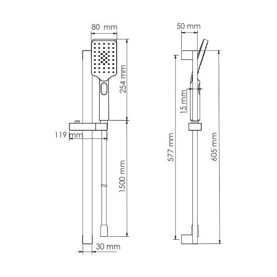 Душевой гарнитур WasserKraft A145 фото 5