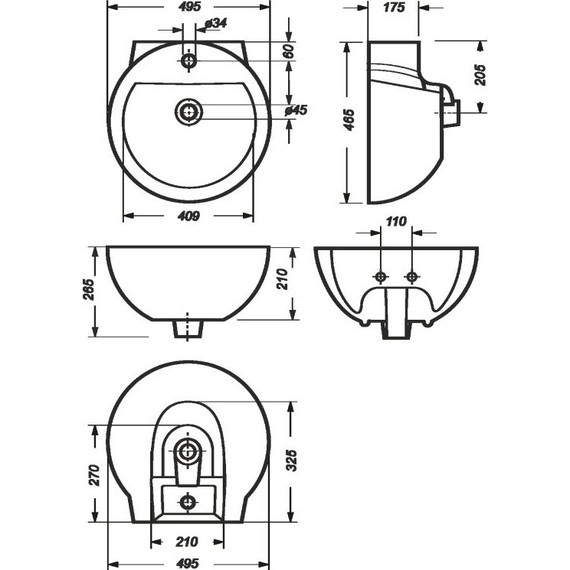 Умывальник Sanita Luxe Art Luxe 50 см WB.PD/Art/50-C/WHT.G/S1 - 11 Умывальник Sanita Luxe Art Luxe 50 см WB.PD/Art/50-C/WHT.G/S1 фото 11