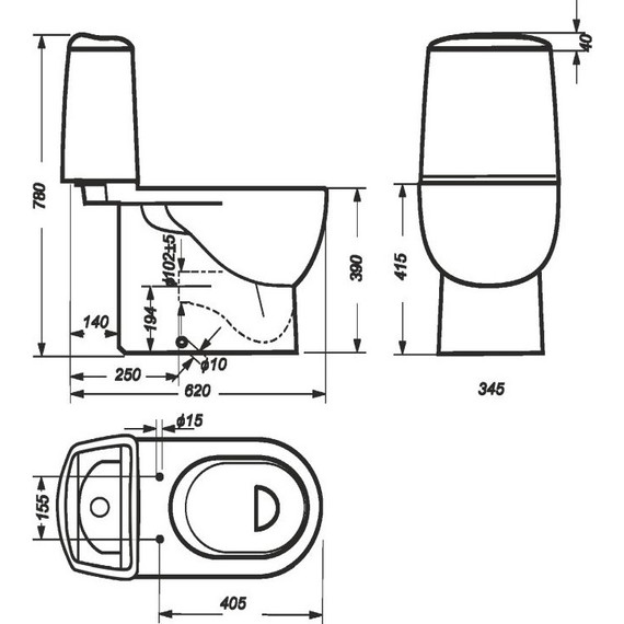 Унитаз-компакт Sanita Luxe Best Luxe WC.CC/Best/2-DM/WHT.G/S1 с крышкой микролифт фото 9