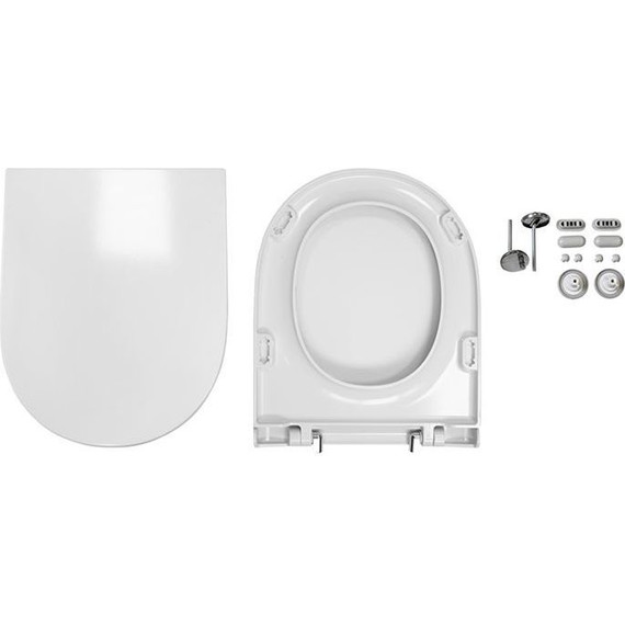 Унитаз-компакт Sanita Luxe Fest WC.CC/Fest/2-DM/WHT.G/S1 с крышкой микролифт фото 5