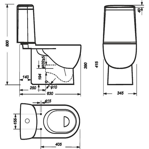 Унитаз-компакт Sanita Luxe Fest WC.CC/Fest/2-DM/WHT.G/S1 с крышкой микролифт фото 9