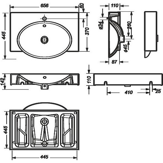 Раковина Sanita Luxe INFINITY 65 см WB.FN/Infinity/65-C/WHT.G/S1 - 11 Раковина Sanita Luxe INFINITY 65 см WB.FN/Infinity/65-C/WHT.G/S1 фото 11