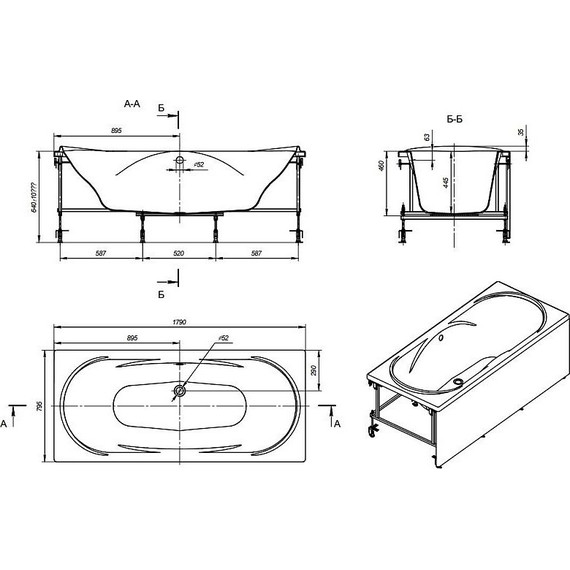 Ванна акриловая Roca Madeira 180х80 248525000 фото 9