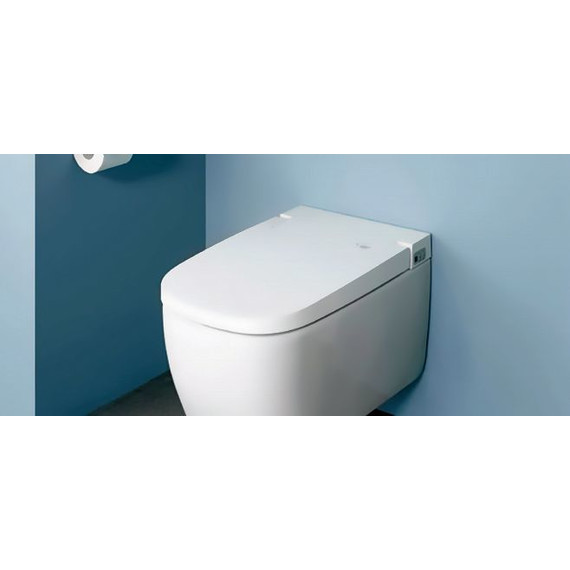 Унитаз-биде подвесной безободковый Vitra V-Care Basic 5674B003-6193 с крышкой микролифт фото 5