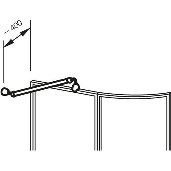Держатель для шторки Ravak VSK2 Rosa B110000001 фото 3