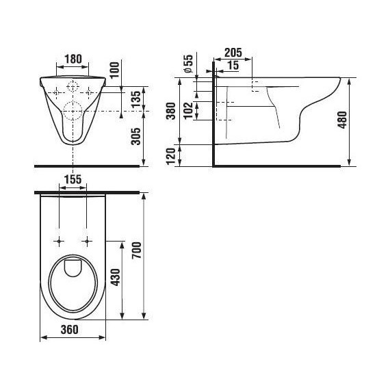 Унитаз подвесной Jika Deep 2064.2.000.000.1 фото 3