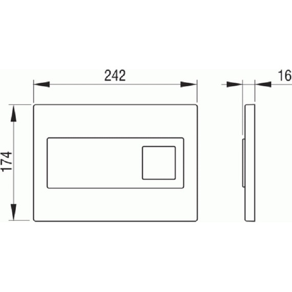 Кнопка смыва Pestan Diamond, белый фото 2