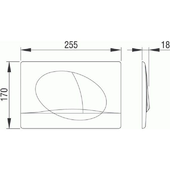Кнопка смыва Pestan Play, белый фото 2