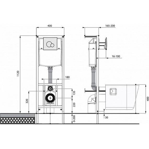 Инсталляция с подвесным унитазом Santeri Альфа 1.3815.9.S00.00B.0 - 6 Инсталляция с подвесным унитазом Santeri Альфа 1.3815.9.S00.00B.0 фото 6