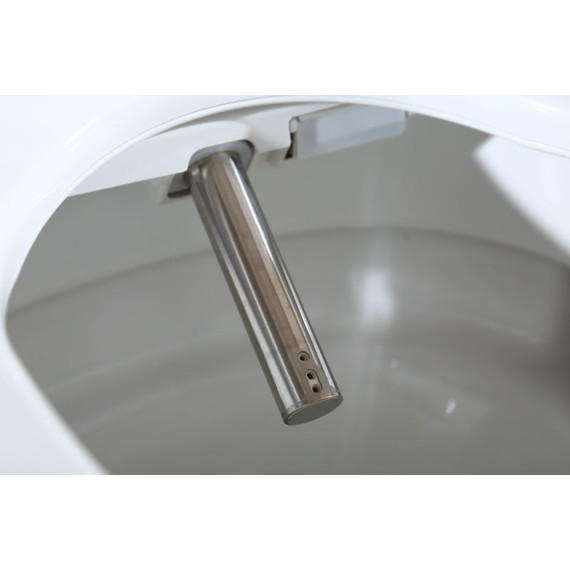 Унитаз-биде приставной безободковый импульсный электронный Timo TE-721 с крышкой микролифт - 2 Унитаз-биде приставной безободковый импульсный электронный Timo TE-721 с крышкой микролифт фото 2