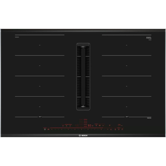 Индукционная варочная поверхность с интегрированной вытяжкой Bosch Serie 8 PXX875D67E фото 