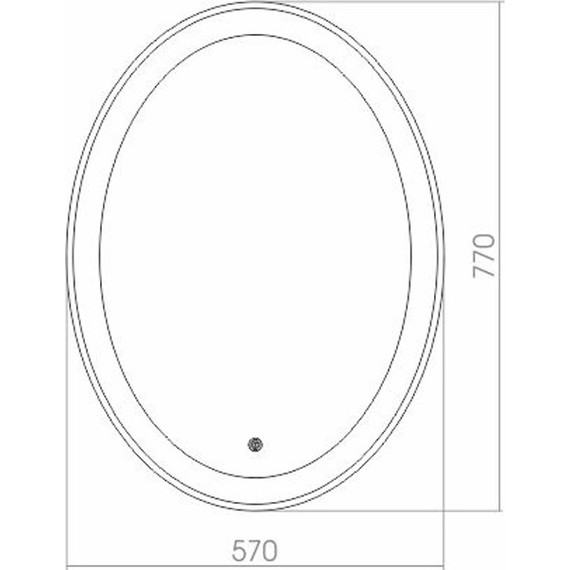 Зеркало Azario Италия Led 57 см (с подсветкой, часами и сенсорным выключателем) - 3 Зеркало Azario Италия Led 57 см (с подсветкой, часами и сенсорным выключателем) фото 3
