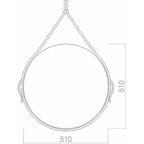 Зеркало Azario Капитан 51 см фото 5