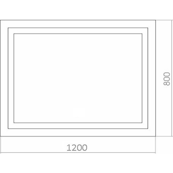 Зеркало Azario Ливия Led 120 см (с подсветкой и сенсорным выключателем) - 3 Зеркало Azario Ливия Led 120 см (с подсветкой и сенсорным выключателем) фото 3
