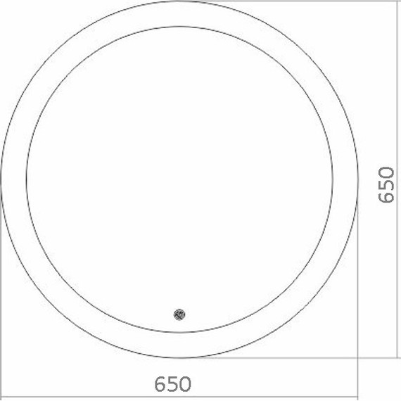 Зеркало Azario Перла Led 65 см фото 3