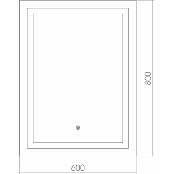 Зеркало Azario Рига 60 см фото 3
