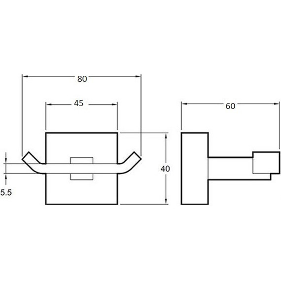Двойной крючок Bronze de Luxe 1760’s Loft 10507, цвет бронза - 2 Двойной крючок Bronze de Luxe 1760’s Loft 10507, цвет бронза фото 2
