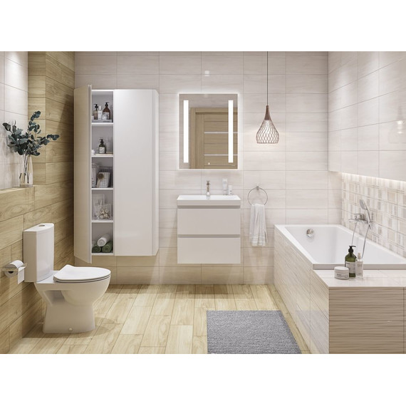 Пенал подвесной Cersanit Moduo 40 см SL-MOD/Wh, универсальный, белый фото 5