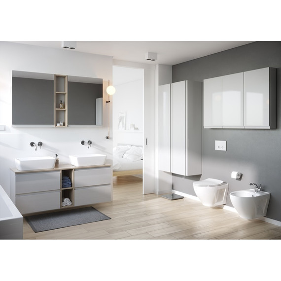 Пенал подвесной Cersanit Moduo 40 см SL-MOD/Wh, универсальный, белый фото 7