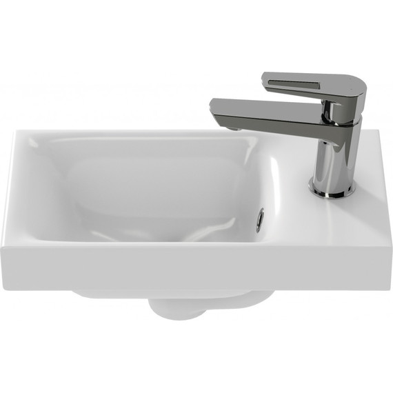 Тумба подвесная с раковиной Cersanit Moduo 40 см SZ-MOD-MO40/Wh, белый фото 4