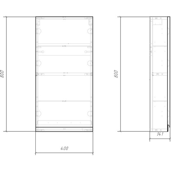 Шкаф подвесной Cersanit Moduo 40 см SW-MOD40/Wh, белый фото 3