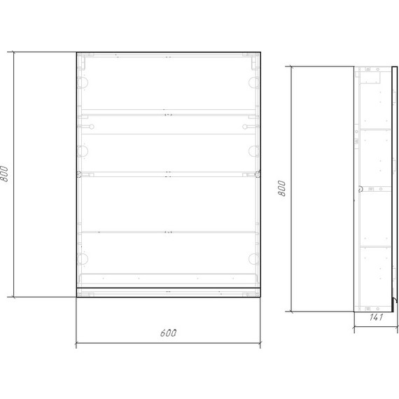 Шкаф подвесной Cersanit Moduo 60 см SW-MOD60/Wh, белый фото 2