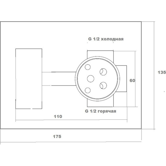 Набор для гигиенического душа Bronze de Luxe Windsor 10136, бронза фото 3