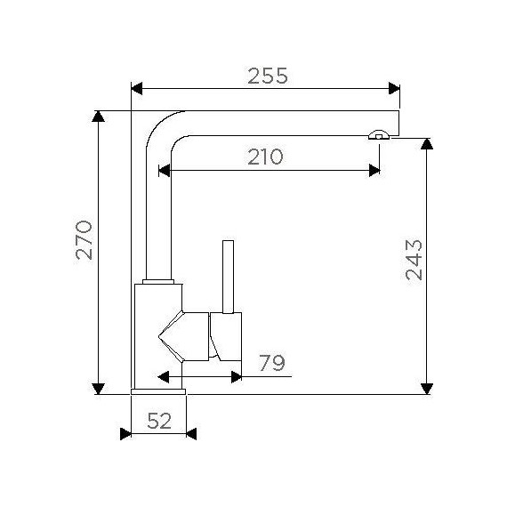 Смеситель для кухни Omoikiri Nakagawa C 4994306 фото 2