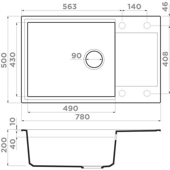 Кухонная мойка Omoikiri Sakaime 78-LB BE 4993901, ваниль фото 3