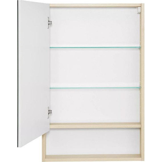 Зеркало-шкаф Акватон Сканди 55 см 1A252102SDB20, белый/дуб верона фото 4