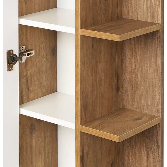 Пенал подвесной Акватон Сканди 40 см 1A253403SDZ90, белый/дуб рустикальный - 5 Пенал подвесной Акватон Сканди 40 см 1A253403SDZ90, белый/дуб рустикальный фото 5