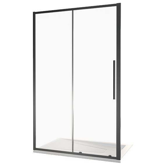 Душевая дверь Bas Idea WTW-140-C-B 140 см чёрный/прозрачное фото 