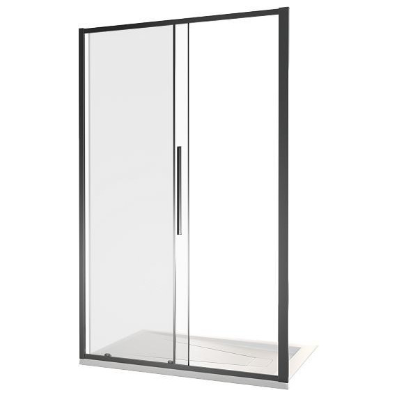 Душевая дверь Bas Idea WTW-130-C-B 130 см чёрный/прозрачное фото 2