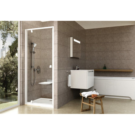 Душевая дверь Ravak Pivot PDOP1 90 см 03G70101Z1 белый/прозрачное - 3 Душевая дверь Ravak Pivot PDOP1 90 см 03G70101Z1 белый/прозрачное фото 3