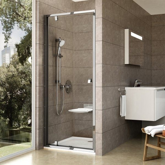 Душевая дверь Ravak Pivot PDOP1 80 см 03G40C00Z1 алюминий/хром/прозрачное фото 