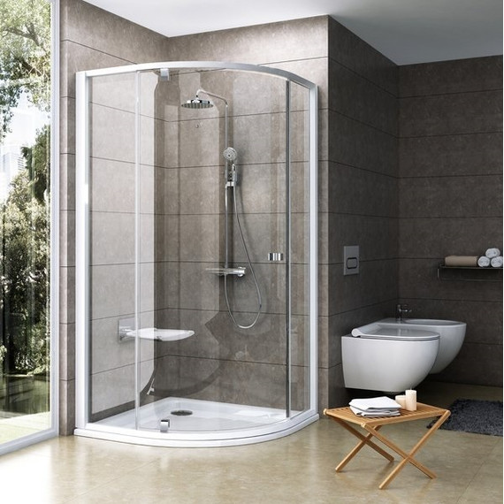 Душевое ограждение Ravak Pivot PSKK3 100 см 376AA100Z1 белый/хром/прозрачное фото 