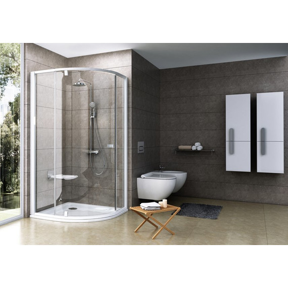 Душевое ограждение Ravak Pivot PSKK3 90 см 37677101Z1 белый/прозрачное фото 3