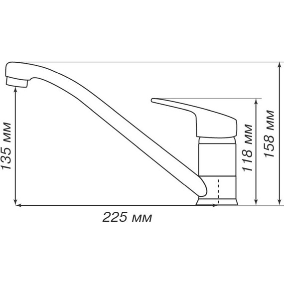 Смеситель для кухни Акватон Аркос 1AX001FCXX240, жемчуг фото 3