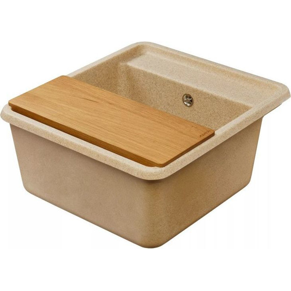 Кухонная мойка Акватон Беллис 1A724932BS220, песочный, Цвет производителя: песочный фото 3