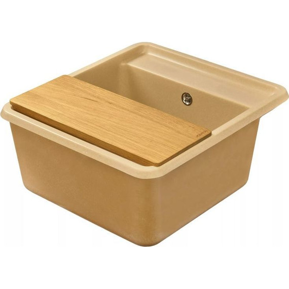 Кухонная мойка Акватон Беллис 1A724932BS260, латте, Цвет производителя: латте фото 4