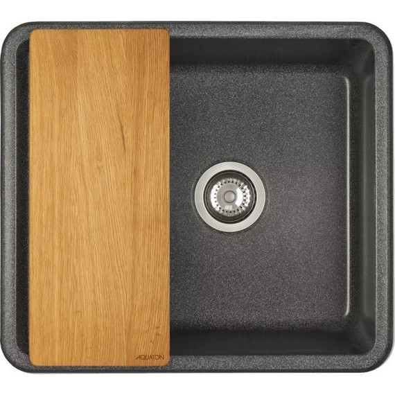 Кухонная мойка Акватон Беллис 1A724932BS210, графит, Цвет производителя: графит фото 2