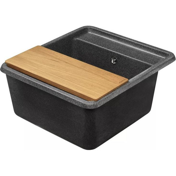 Кухонная мойка Акватон Беллис 1A724932BS210, графит, Цвет производителя: графит фото 4