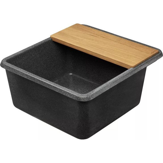 Кухонная мойка Акватон Беллис 1A724932BS210, графит, Цвет производителя: графит фото 5