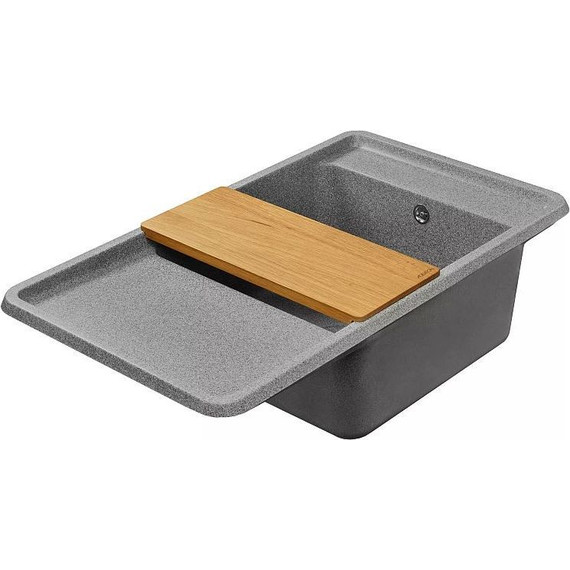 Кухонная мойка Акватон Беллис 1A724832BS230, серый, Цвет производителя: серый фото 5